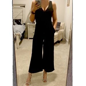 Black Wide-Leg Jumpsuit